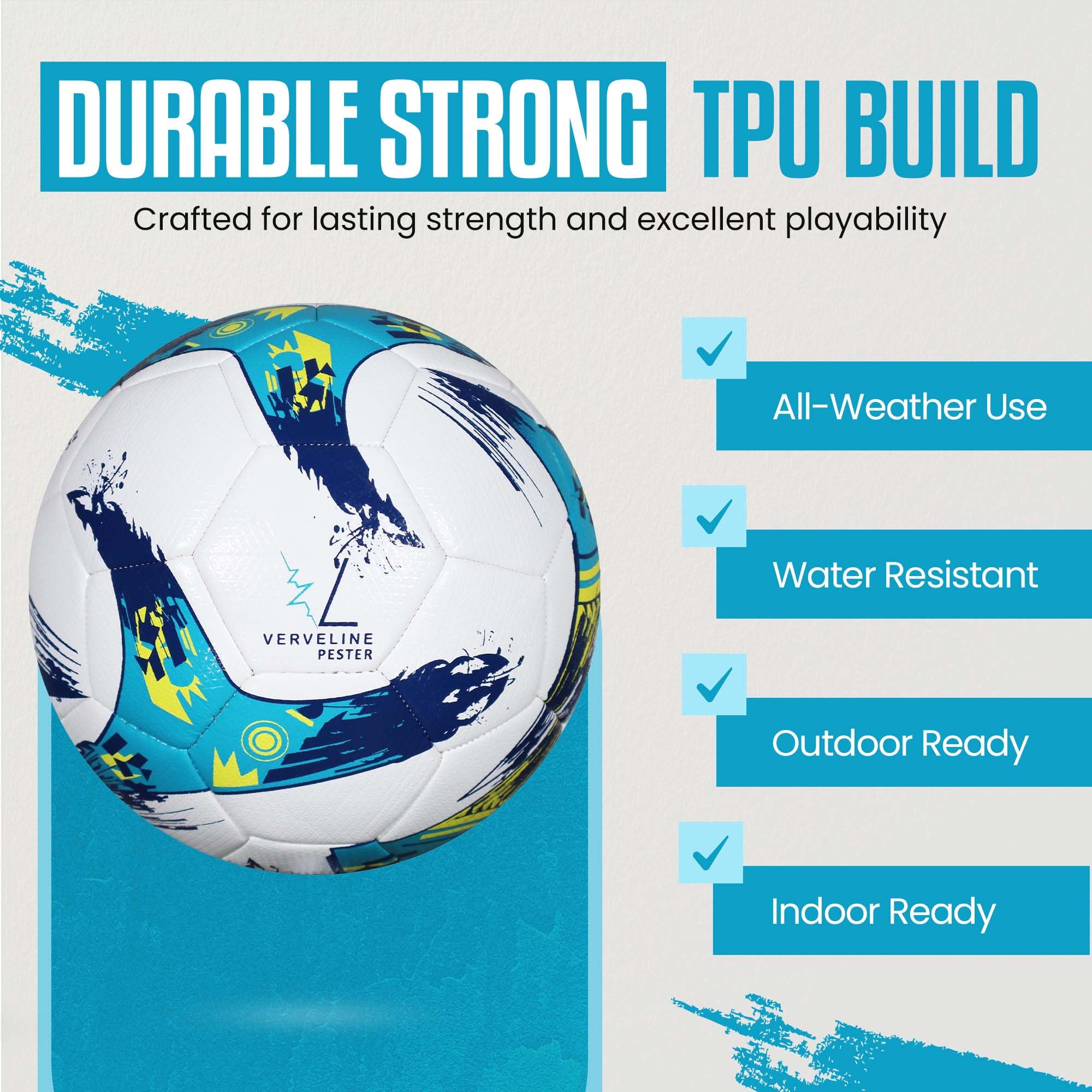 Futsal-Ball Größe 4 - Professioneller Indoor-Fußball mit geringer Sprungkraft für Training und Matchspiel - Indoor-Training und Turnier, Hybrid-32-Panel-Pester-Futsal-Ball von