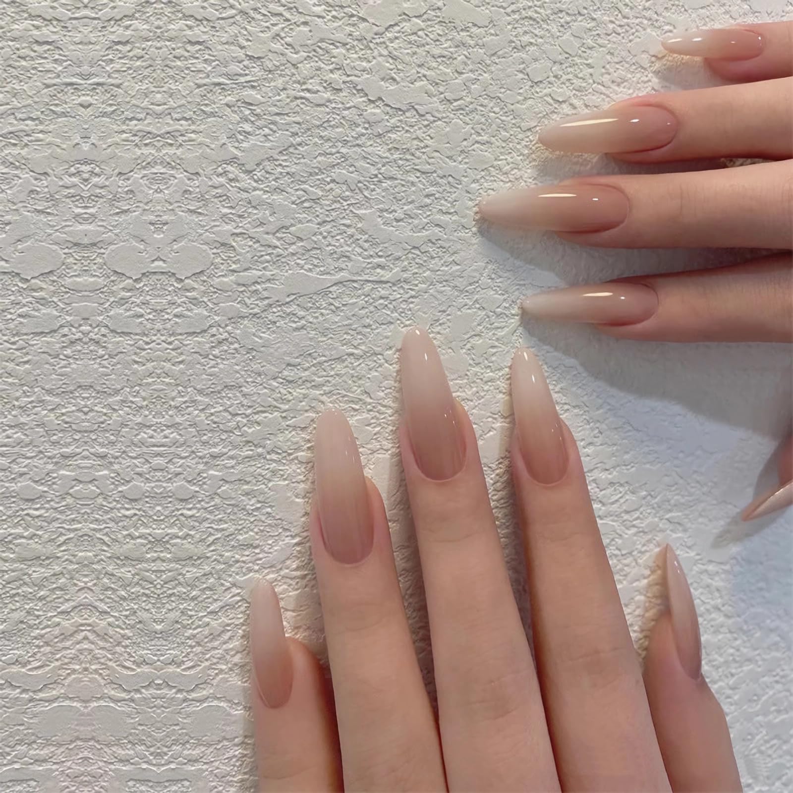 Amazon | ネイルチップ ロング 24枚入 ネイル チップ つけ爪 肌色