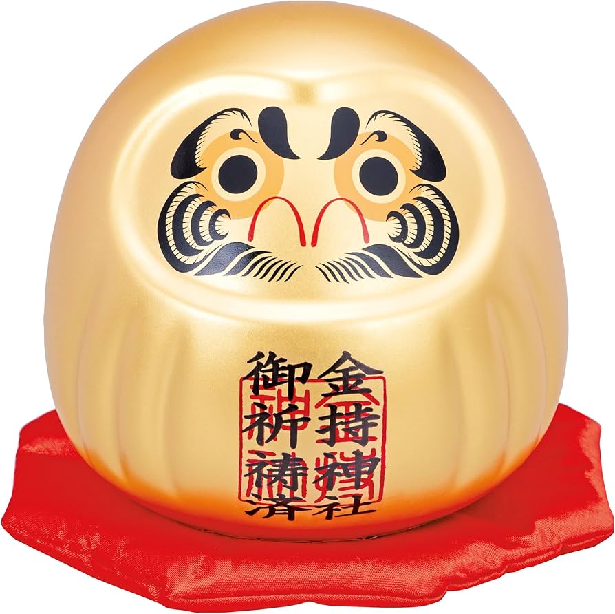 Mini Daruma Duo – Good Luck Charm 贅沢屋の Mini Daruma Duo – Good Luck Charm 置物