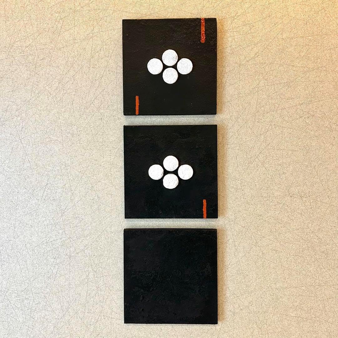 漆喰　アートパネル　3枚組　ファブリックボード　和モダン　インテリアパネル 漆喰 アートパネル 3枚組 ファブリックボード 和モダン インテリア