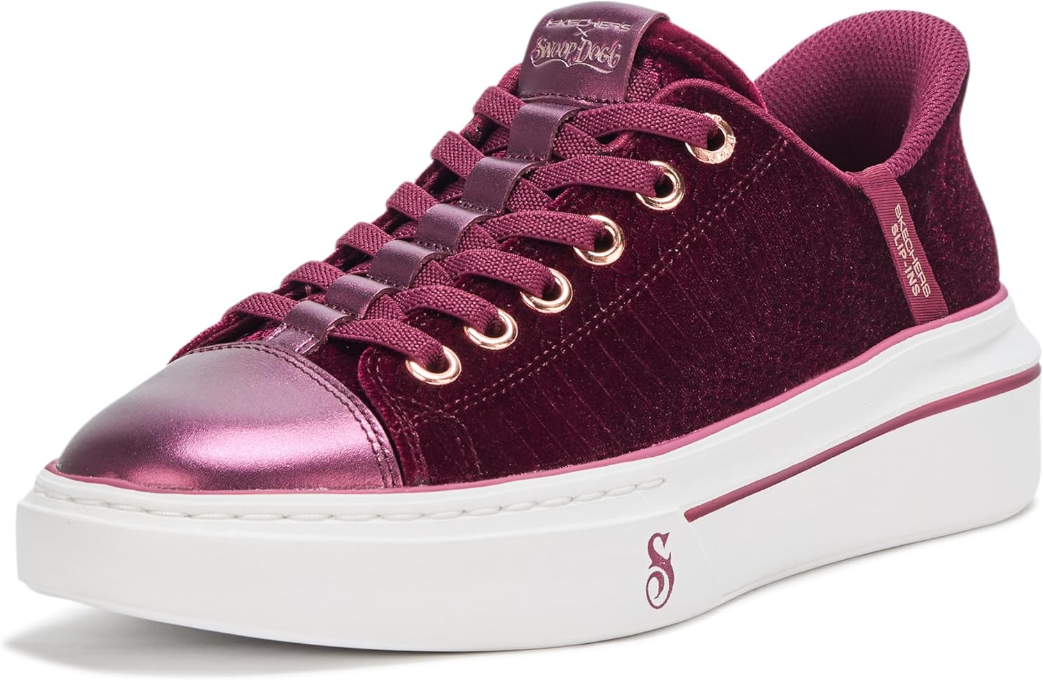 Skechers Women's Snoop One- Velvet Snoop Hands Free Slip-ins