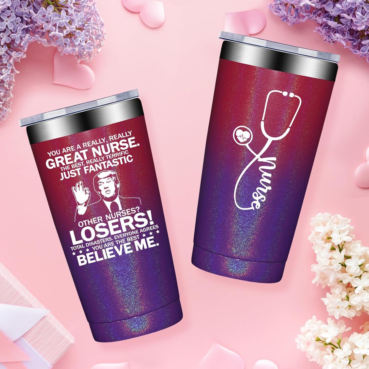 Fufandi Nurse Gifts for Women - Nurses Week Gifts, Nurses Day Gift for Nurse, Doctors, Assistant - Nursing Graduation Practitioner Birthday Gift - Tumbler Cup - Image 3