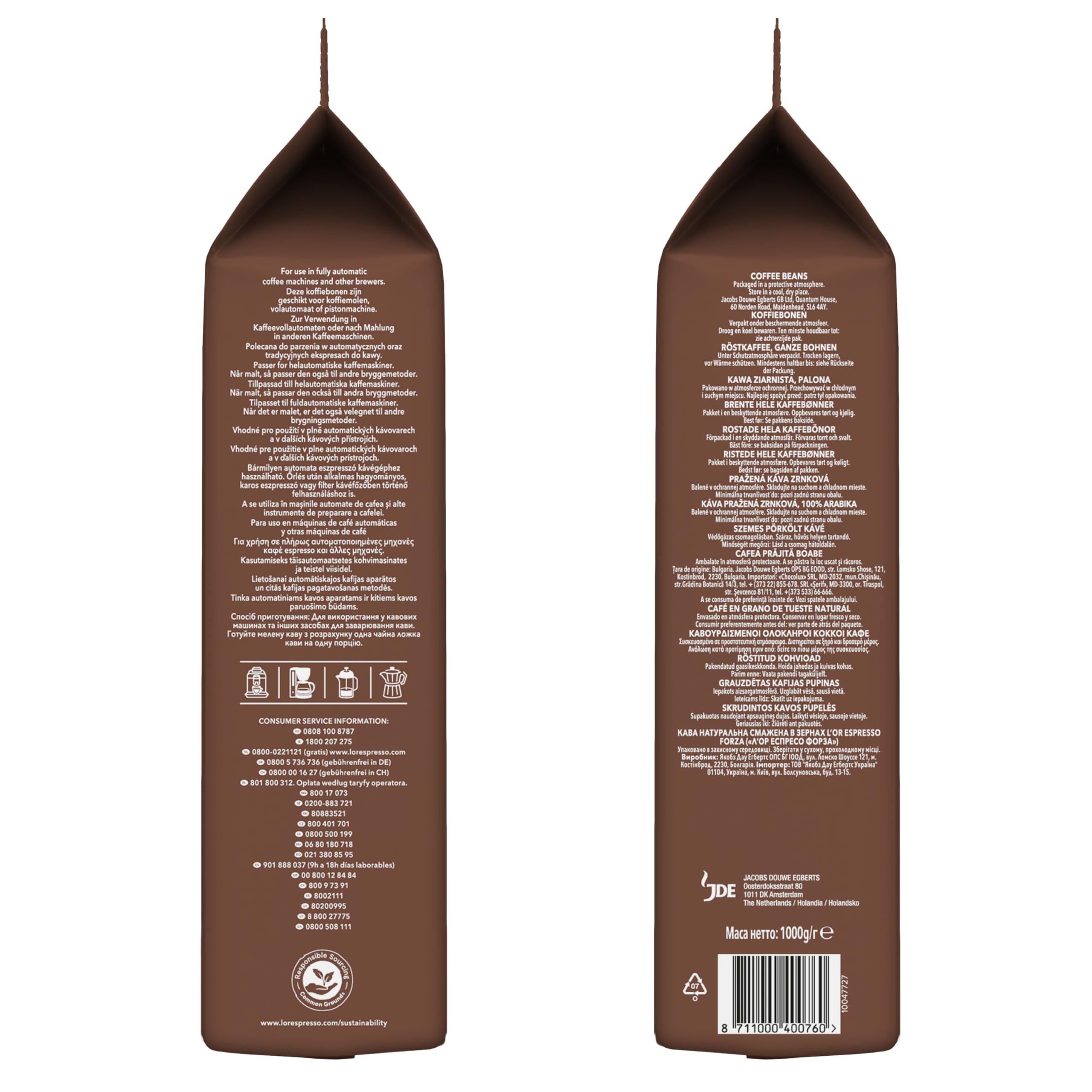 Ziarna kawy L'lub Forza, 1 kg
