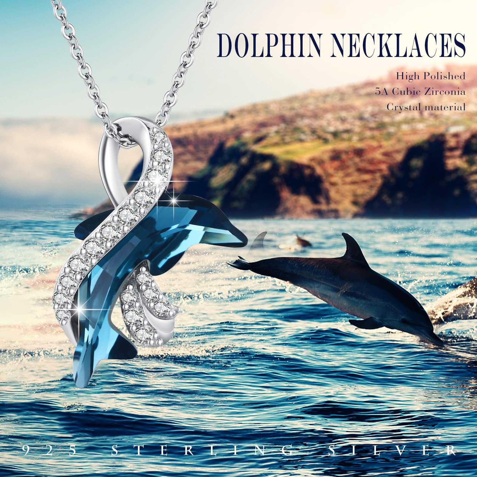 OHAYOO Fuchs/Katze/Delfin/Schmetterling/Libelle/Schildkröte Kette Silber 925 Tier Kette Mädchen Tier Anhänger Halskette Mondstein Schmuck für Geschenke Damen Mädchen Kinder