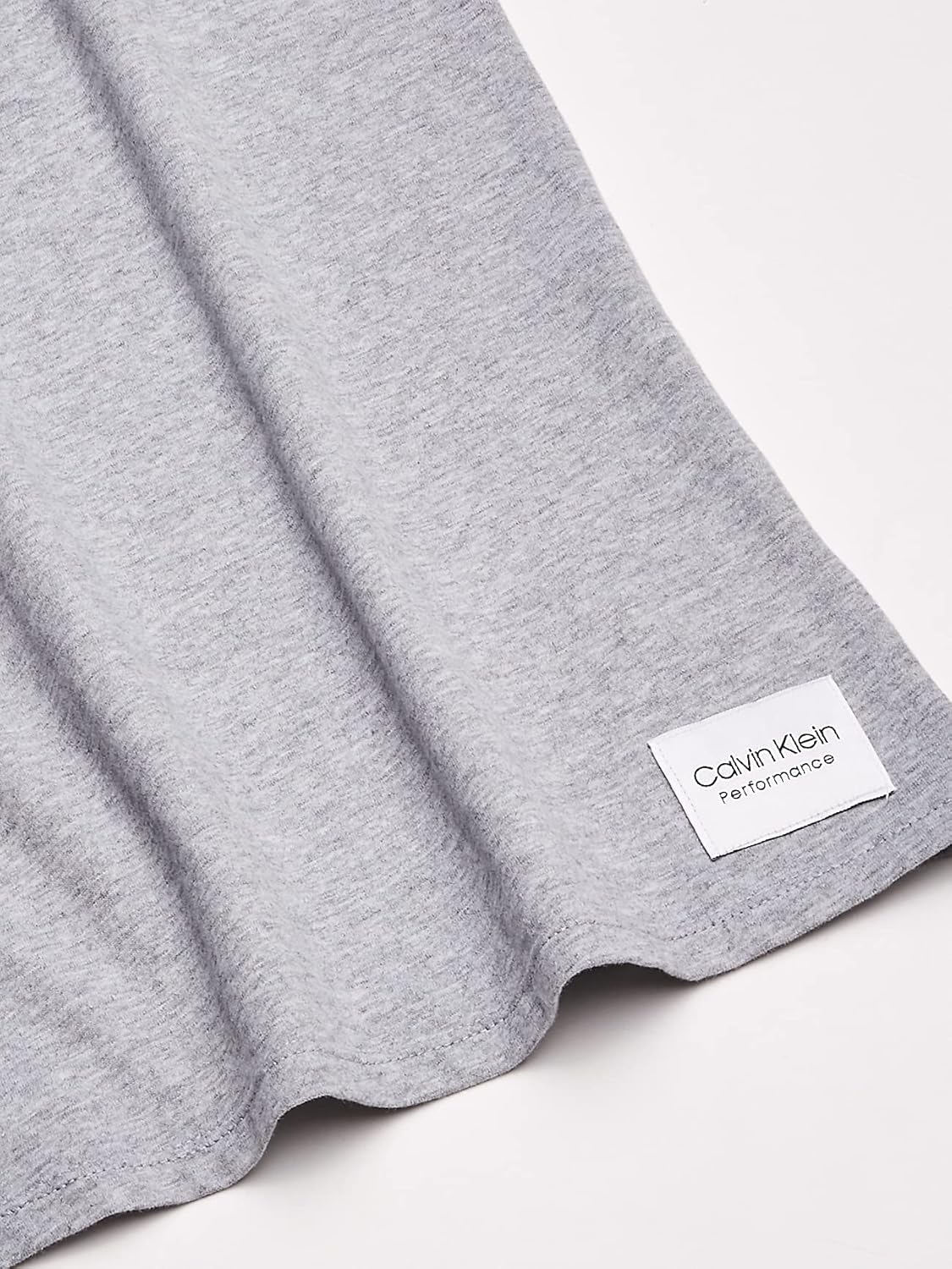 Calvin Klein Women's V-Neck T-Shirt Small Pearl Grey Heather Cotton