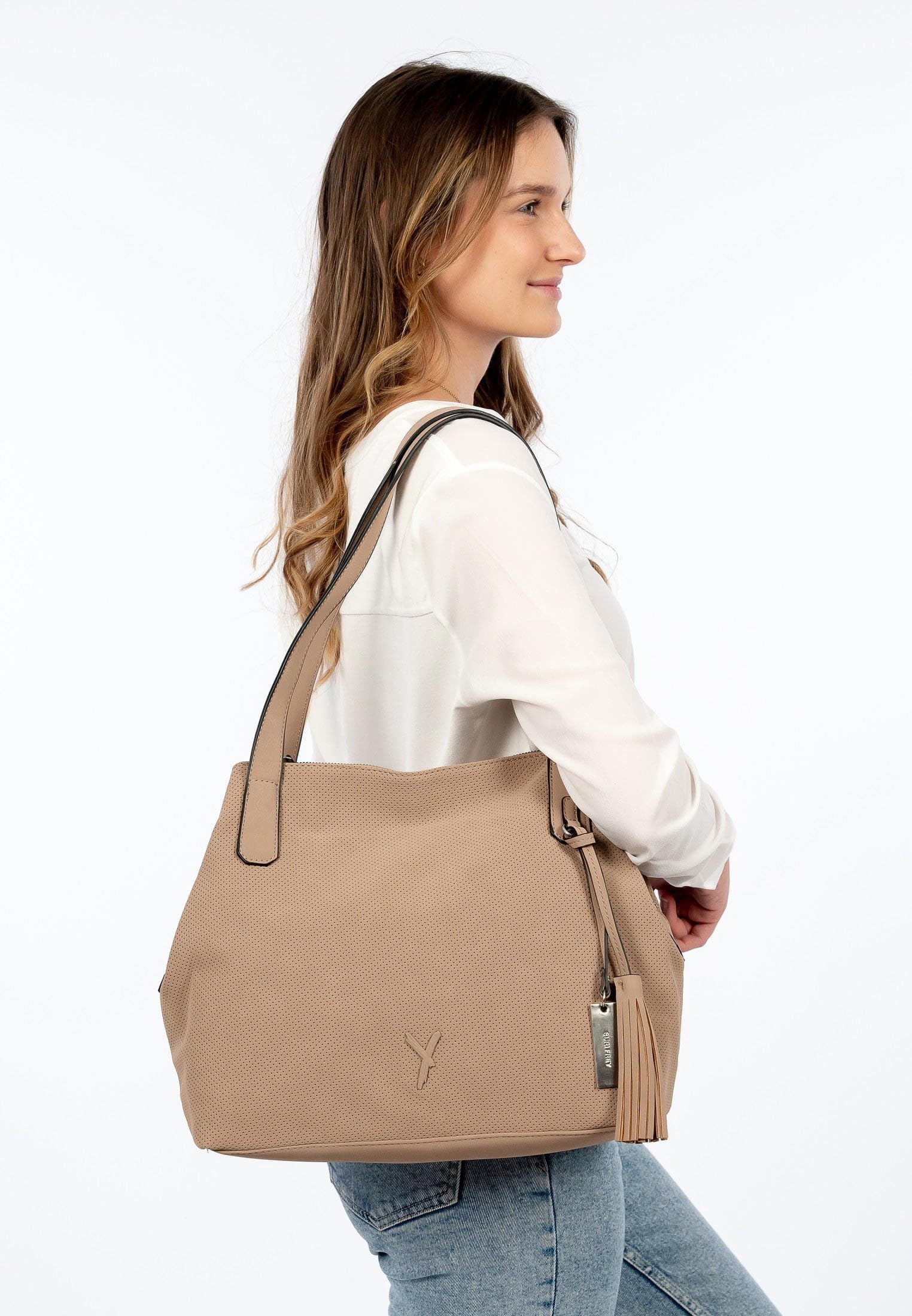 Suri Frey SFY Romy 12409 plecak damski torebki Uni, Piasek 420, Taille unique