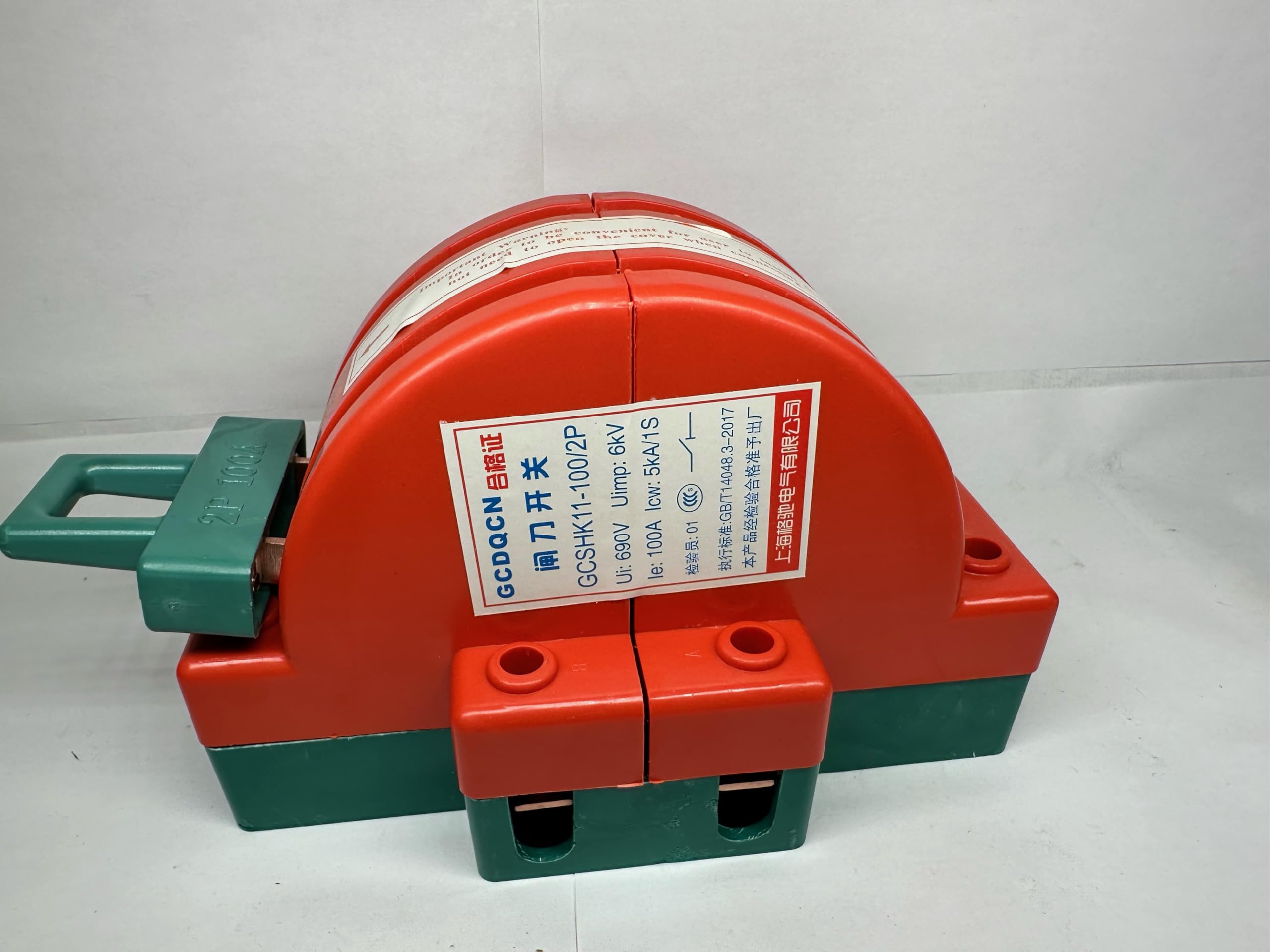 Knife Charge Interruptor de cuchilla de desconexión de 2 Polos con clasificación de aislamiento (IE) de 100 amperios