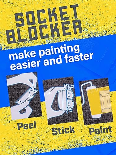 Miniatura 2 de La cubierta de salida más inteligente para paneles de yeso y pintura mejor que la cinta para proyectos de remodelación y bricolaje, paquete de 60