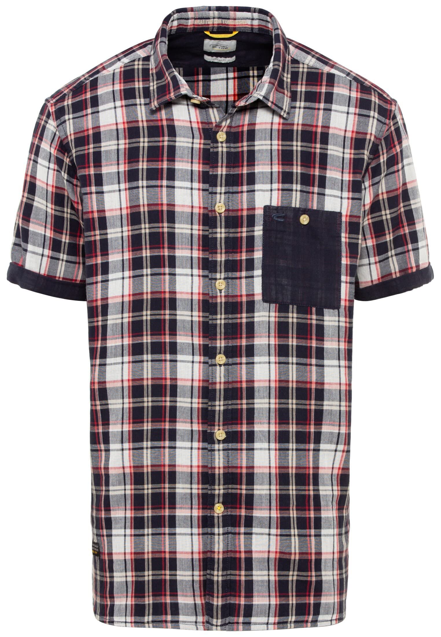 camel active Men's Pure Cotton Check Shirt