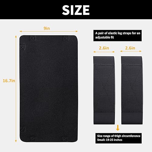 Vista 5 de Harrison Howard Western Saddle - Funda antideslizante para asiento de caballo con 2 bandas elásticas para las piernas, tamaño grande