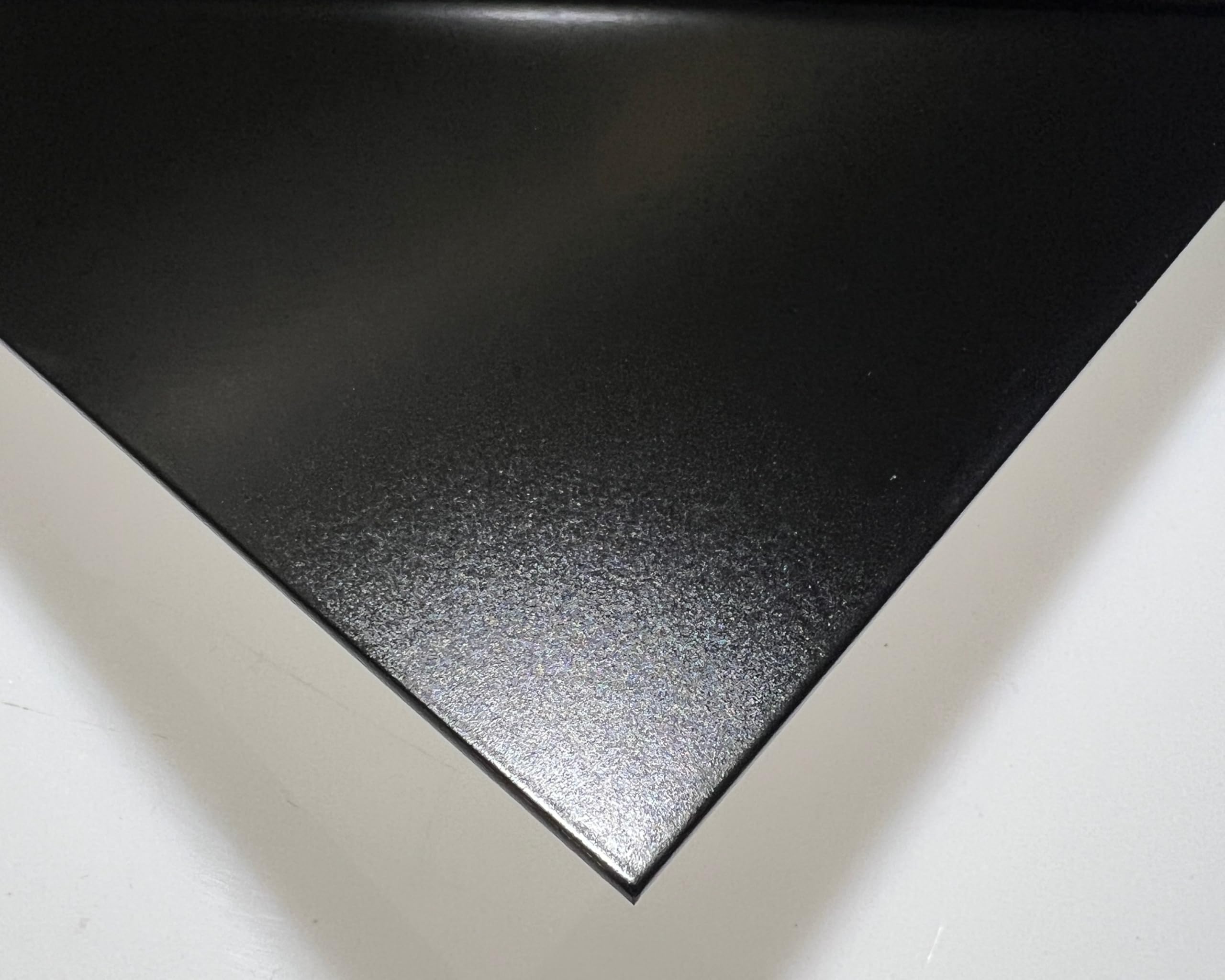 Aluminiumblech Schwarz RAL 9005 pulverbeschichtet - 1,5mm dick Zuschnitt individuell auf Maß NEU (1000 x 1000 mm)