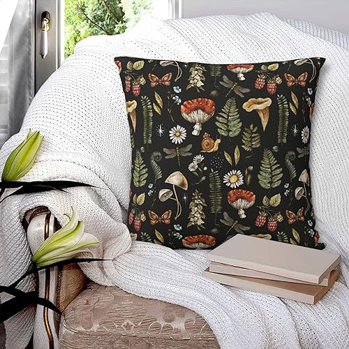 Vista 48 de Chinoiserie - Fundas de almohada azules y blancas para decoración del hogar, 18 x 18 pulgadas, funda de cojín floral para cama, sofá, 2