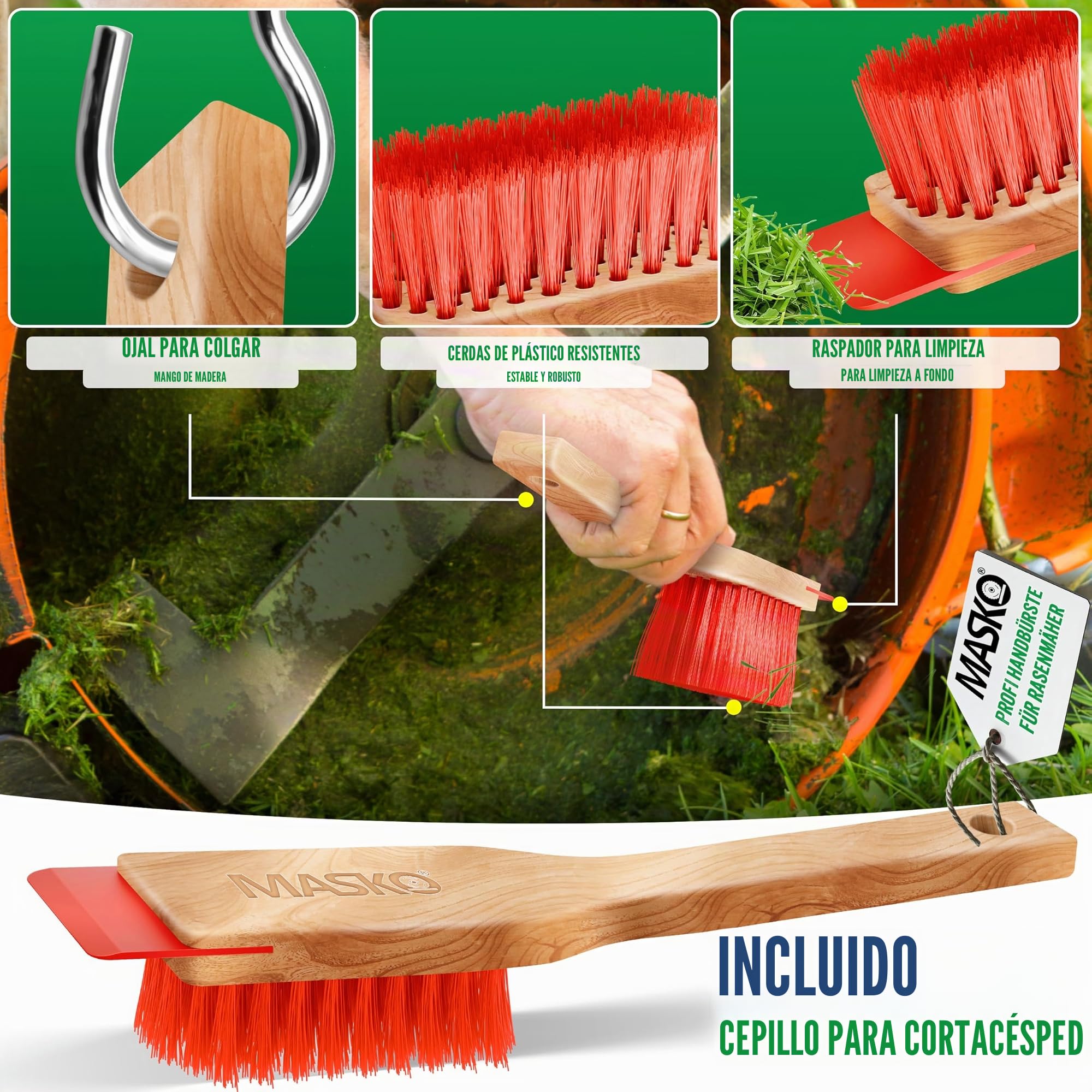 MASKO® Elevador para Tractores de Césped XXL 400 kg Plataforma Elevadora Levantador Cortacésped de Asiento Ayuda para Limpieza Universal +45° de Inclinación Ajustable Incluye Guantes de Trabajo Negro