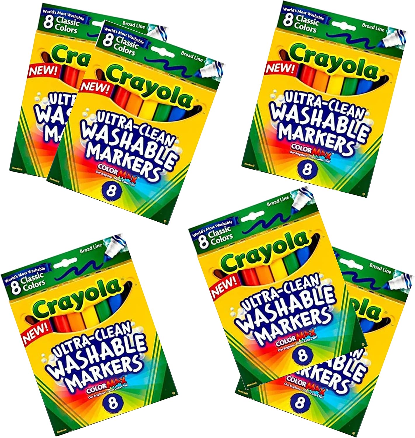 CYO587808 - Crayola Classic Washable Marker Set