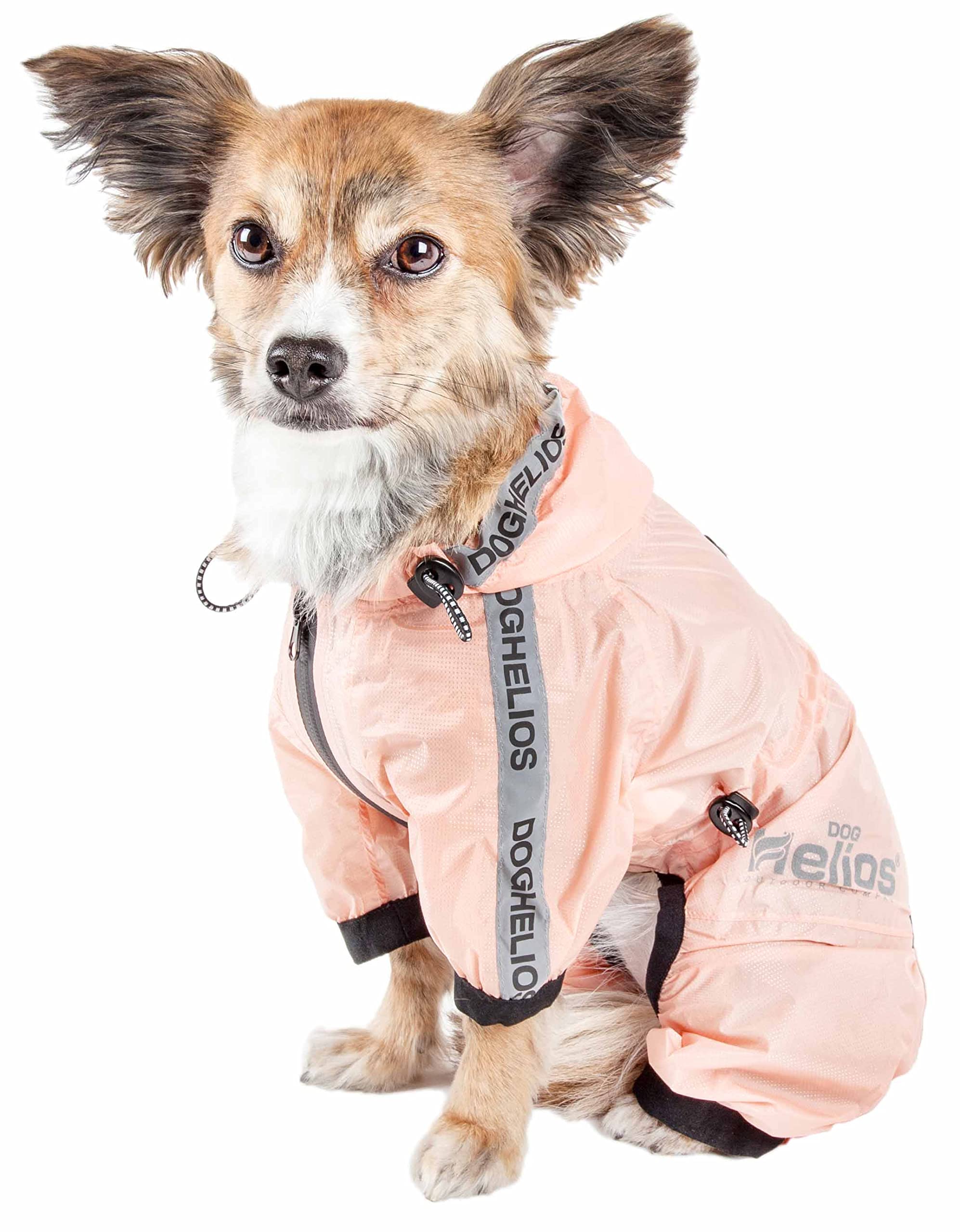Dog Helios Hunde-Regenmantel Torrential Shield, wasserdicht, mehrfach verstellbar, Ganzkörper-Regenjacke
