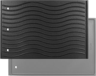 KEESHA Cast lron Reversible Griddle Replacement Parts for Napoleon Rogue 425 Grill Heavy Duty Non-Stick Griddle Plate for ...