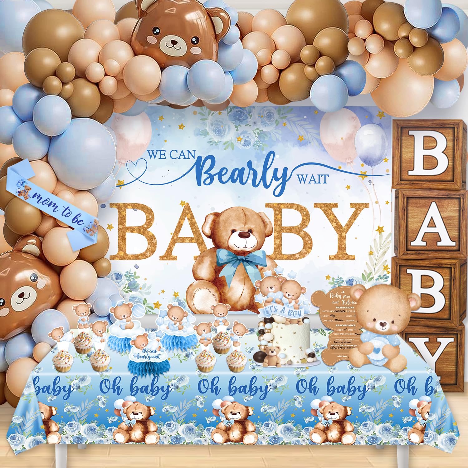Calcomanías De Agradecimiento Con Oso Marrón, Etiquetas De 2 Pulgadas Para Baby Shower, Fiesta De Cumpleaños, Paquete De 40 Unidades