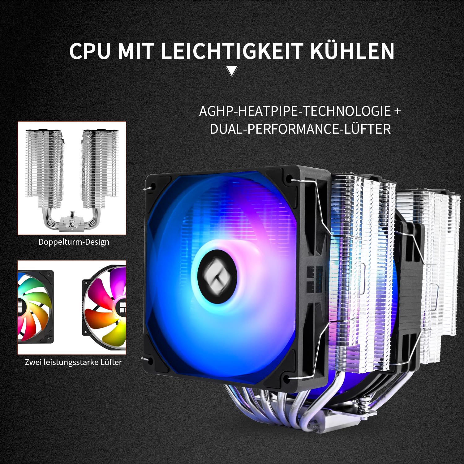 TR Peerless Assassin 140 SE ARGB wentylator CPU z 6 rurami przewodzącymi ciepło,