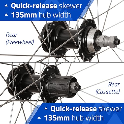 Miniatura 4 de DW19-700 Rueda de bicicleta de montaña de 29", delantera o trasera, doble pared, freno de disco o llanta, rueda libre o casete, 36 radios
