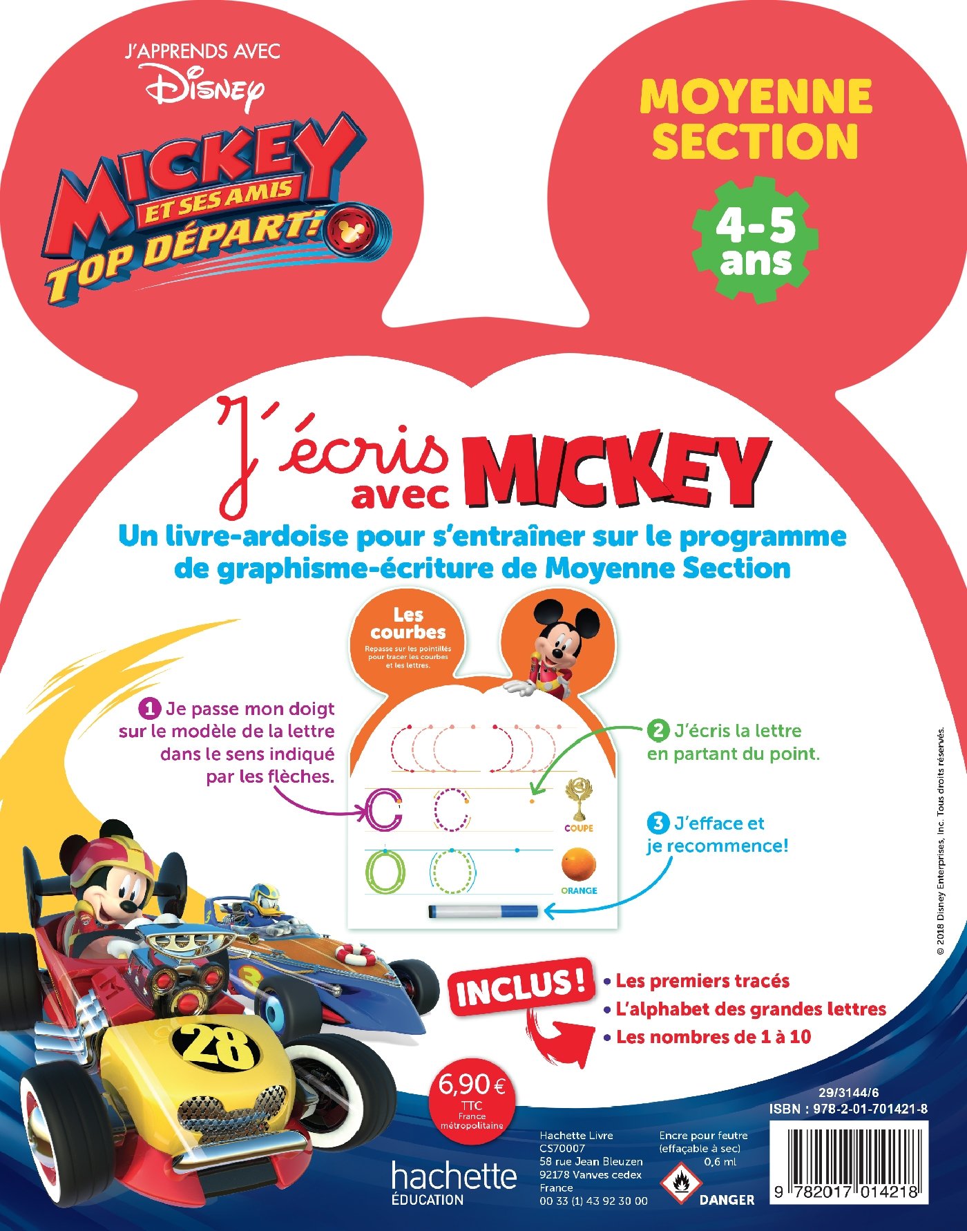 Livre Ardoise La Maison De Mickey Hachette Collection Ardoise J'écris avec Mickey Top départ MS : Collectif: Amazon.fr: Livres