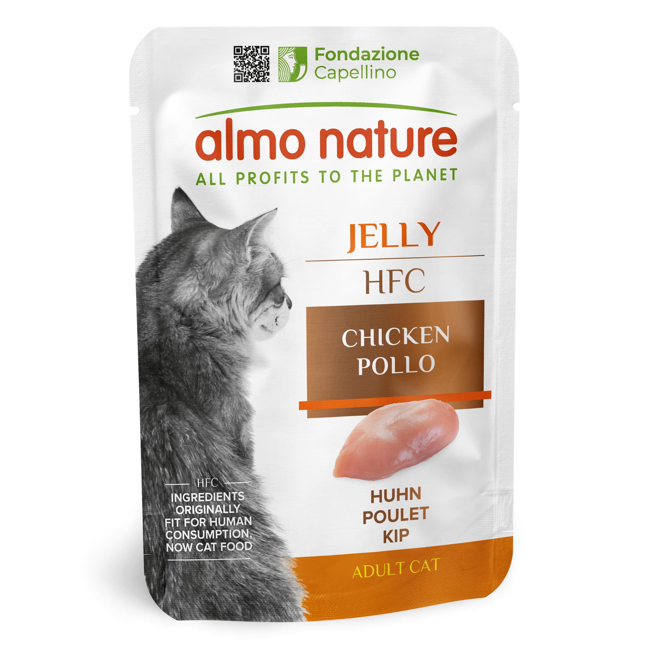 Almo Nature Hfc Jelly Pouches For Cats Saver Pack 24 X 55G - Chicken