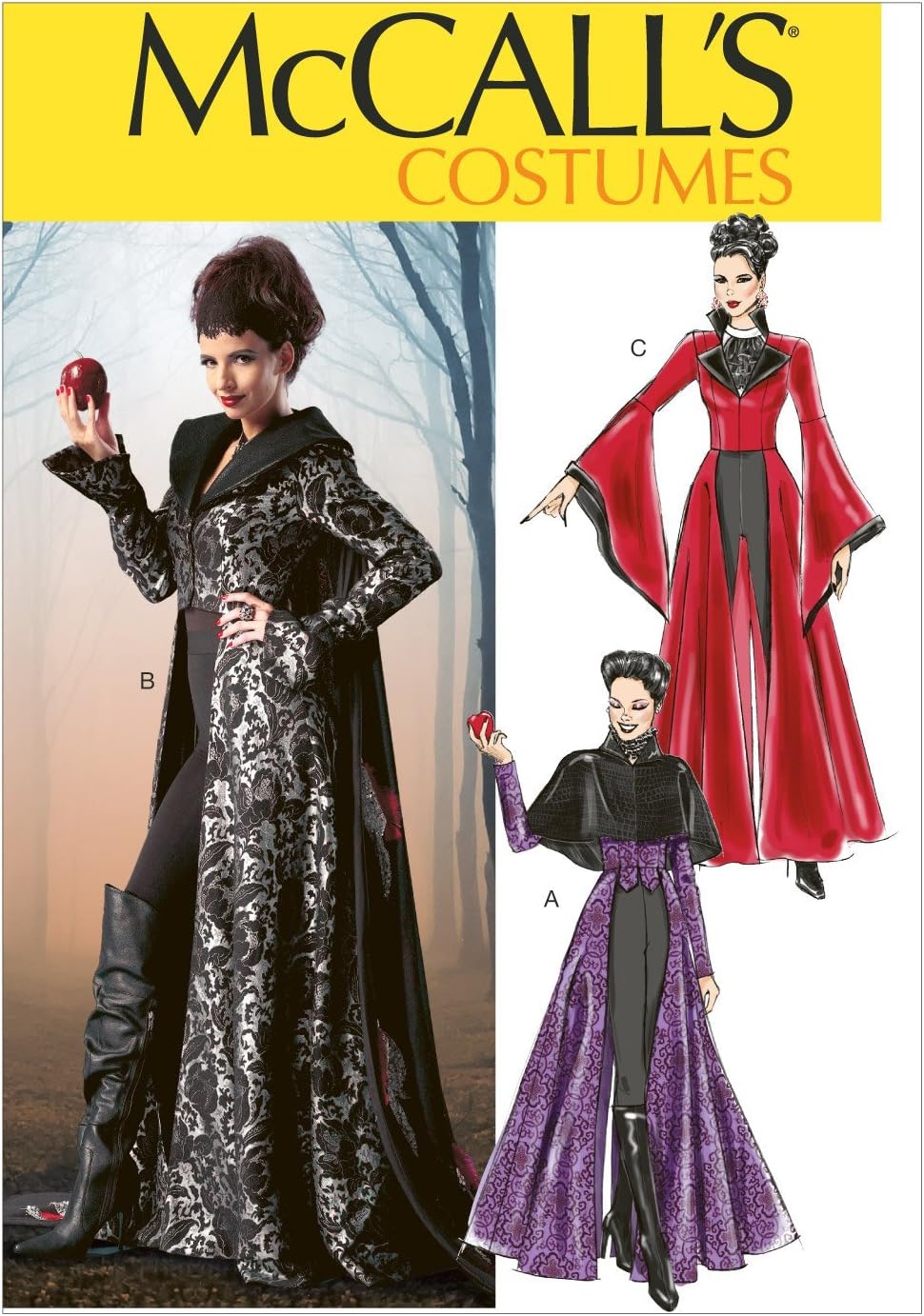 McCall's M6818 Women's Gothic Vampire Costume Sewing Patterns, Sizes 4-12