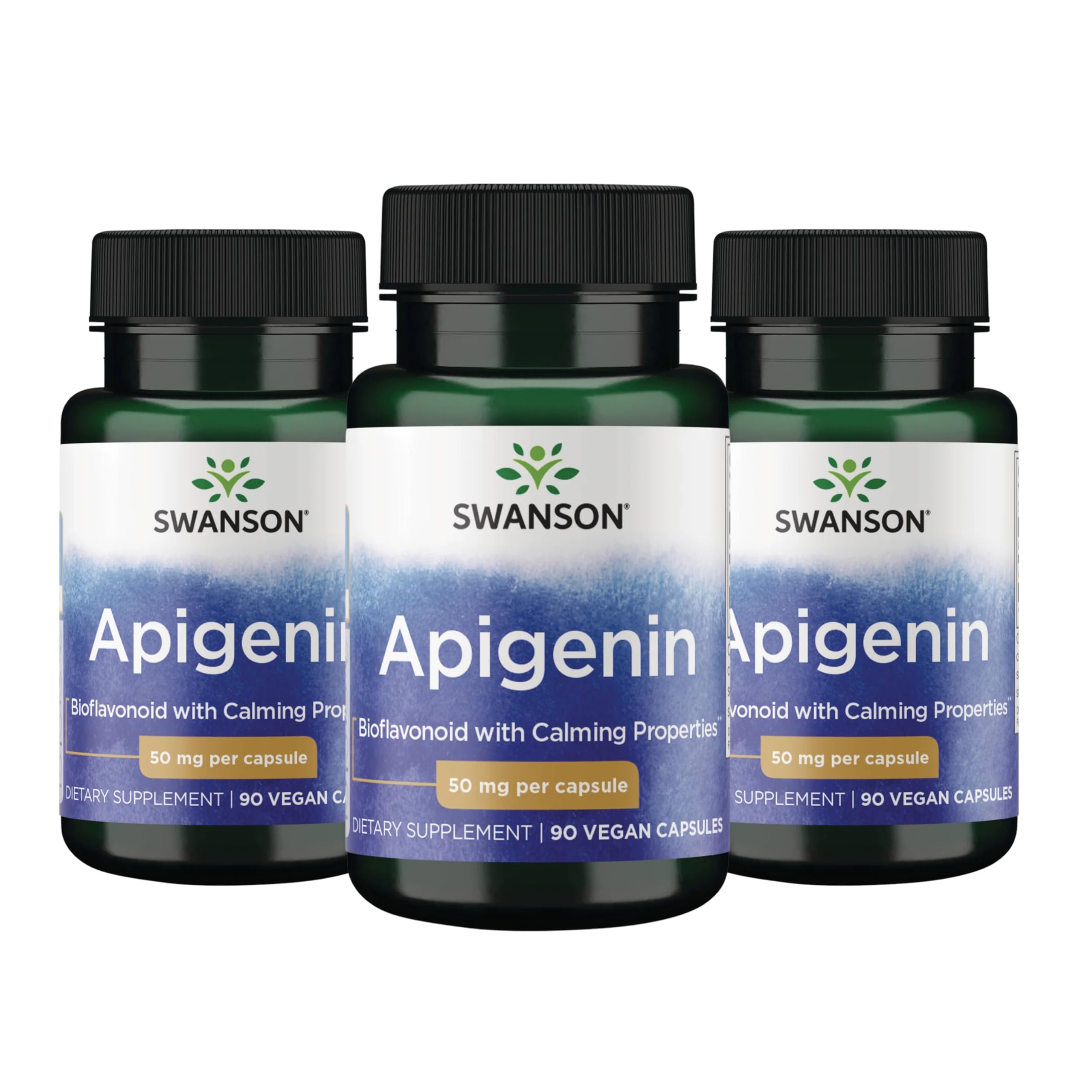 Swanson Apigenin Supplement for Sleep Support, 50 mg, 90 Vegan Caps — Amazon image 8