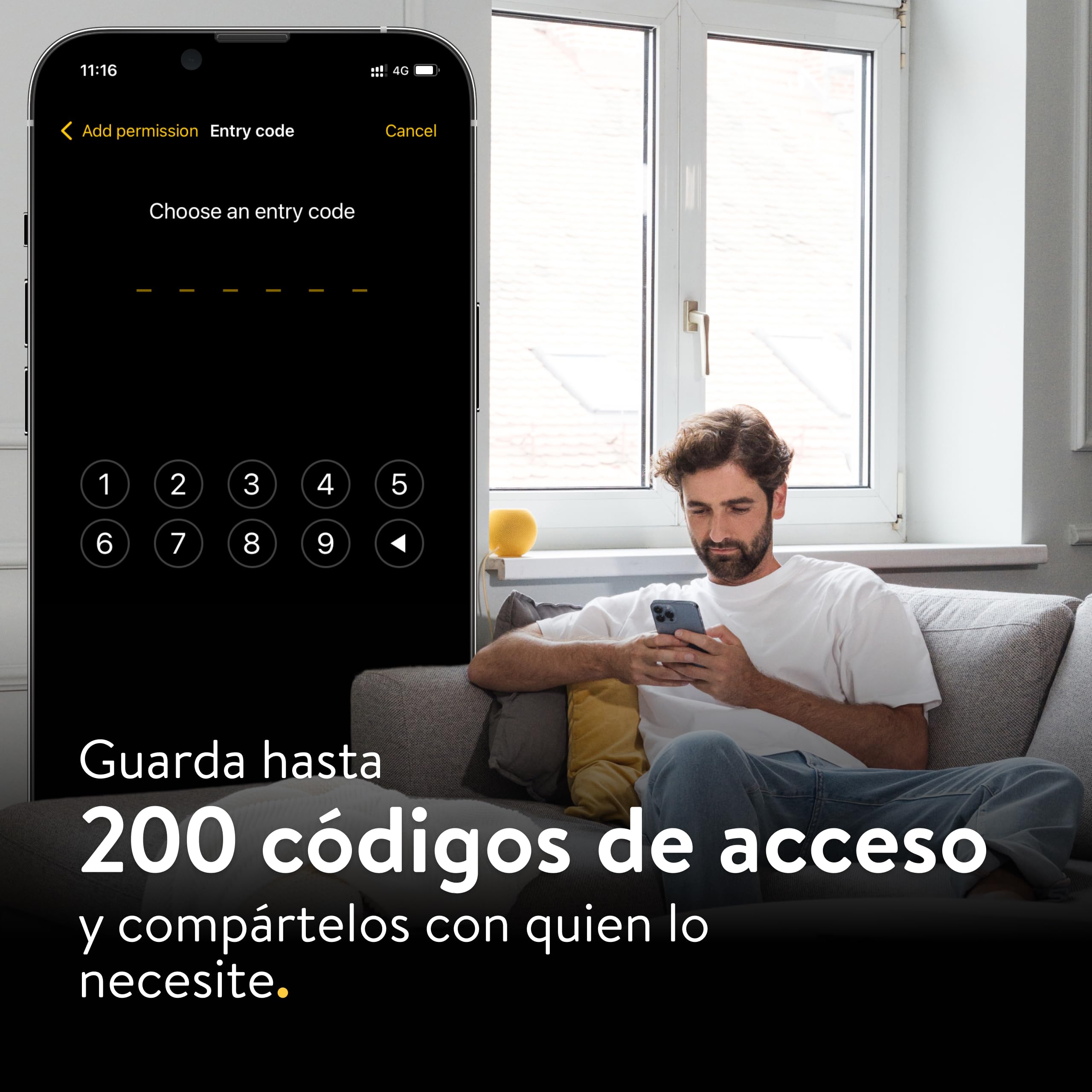 Nuki Smart Lock Go (2025) con Bluetooth & Matter, cerradura inteligente que convierte tu smartphone en llave, fácil instalación sin cambiar cilindro – Smart Lock con Keypad