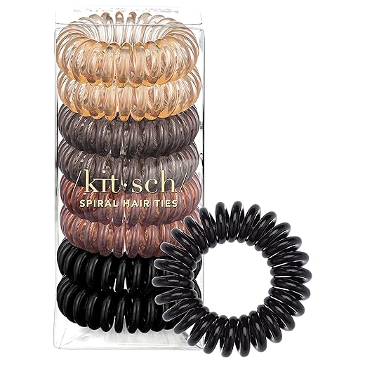 Kitsch Spiral Creaseless Hair Ties 8-Pack