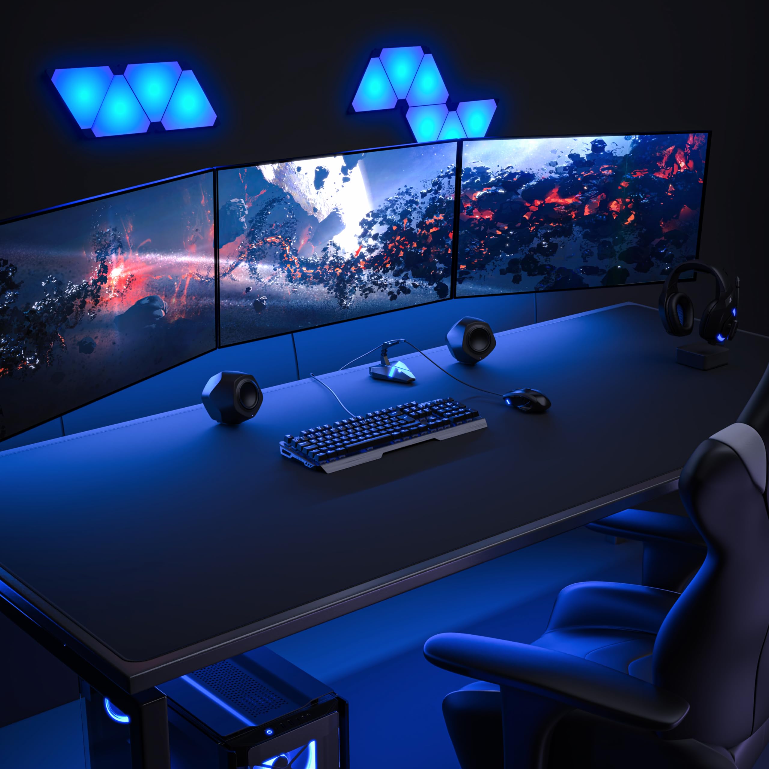 TITANWOLF - Tapis de Souris Gaming XXL 2000x800mm - Mouse Mat Extra Large XXXL 200x80 cm – sous-Main Bureau Gamer en Tissu - Haute précision et Vitesse - pour Souris et Clavier Roccat Razer Logitech