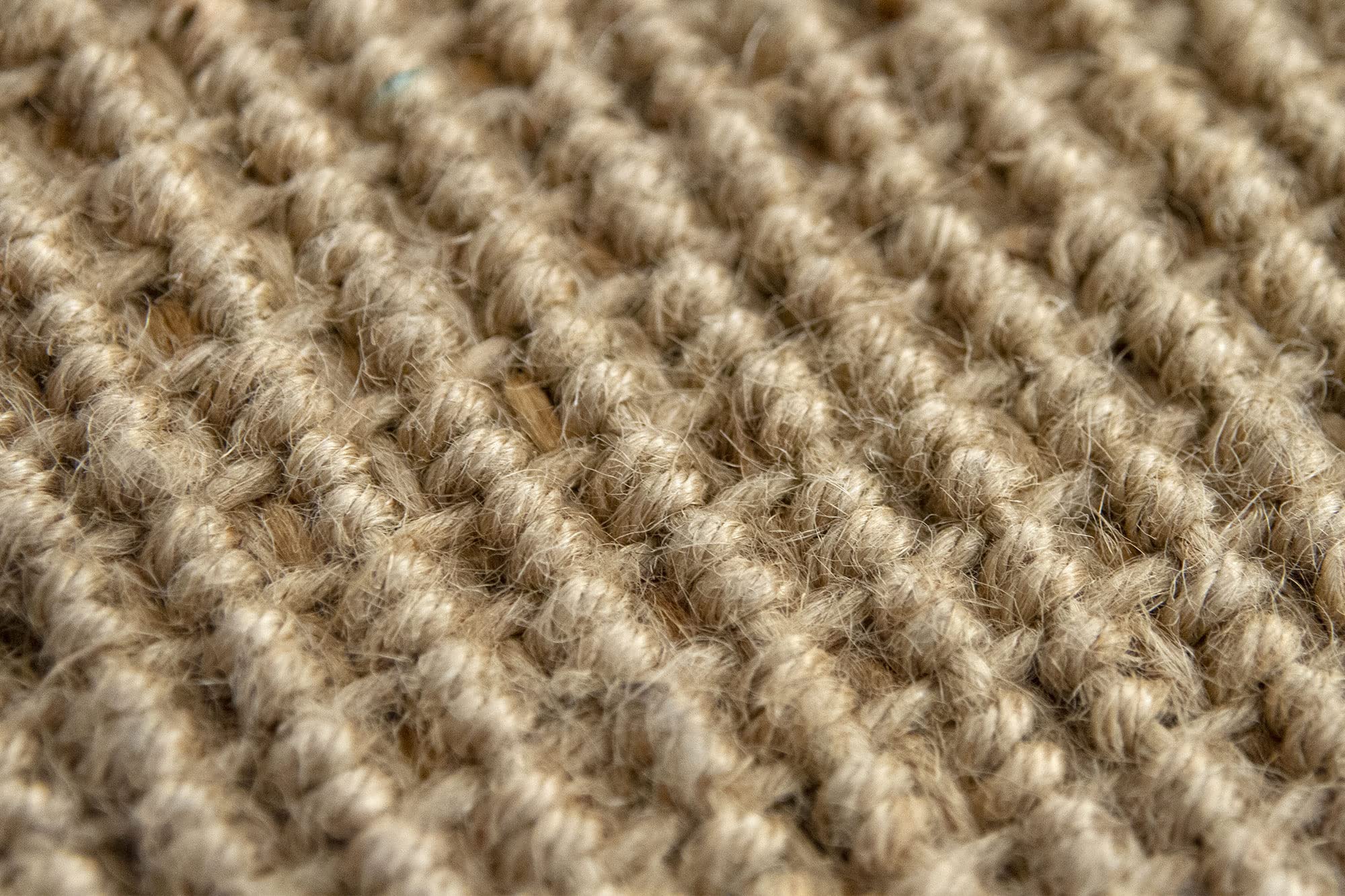 HAMID - Pack 2 Tapis en Jute Giralda Couleur Naturelle, Tapis 100% Fibre de Jute, Tressé à la Main, Tapis de Salon, Salle à Manger, Chambre, Couloirs, (60x110cm) 2 pcs