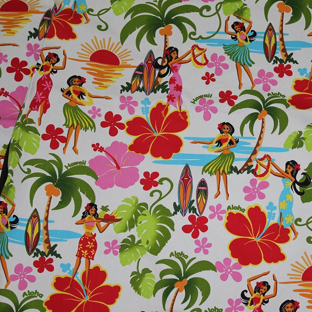 Hawaiian car seat cover, Hawaii Hula Girls, Set of 2 Front Bucket Seat Covers, Made in Hawaii USA (Hula Girls White)