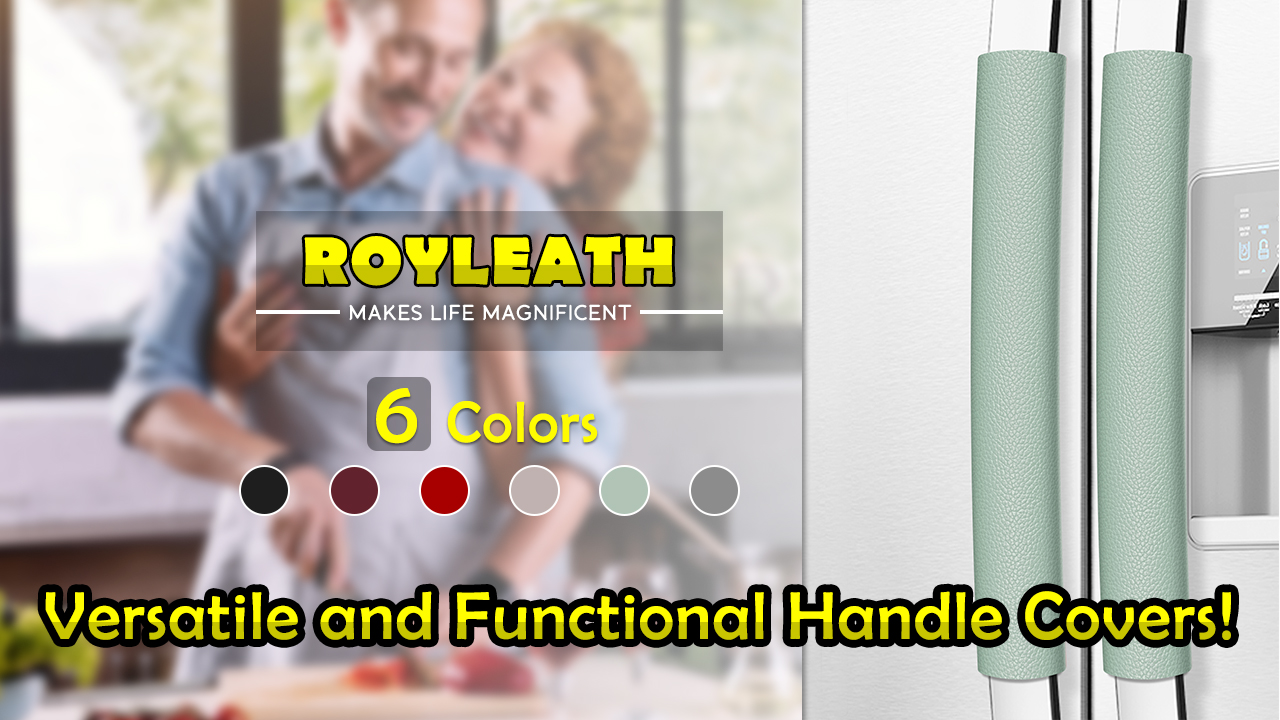 Amazon.com: Royleath Refrigerator Handle Covers, Set of 6, Leather