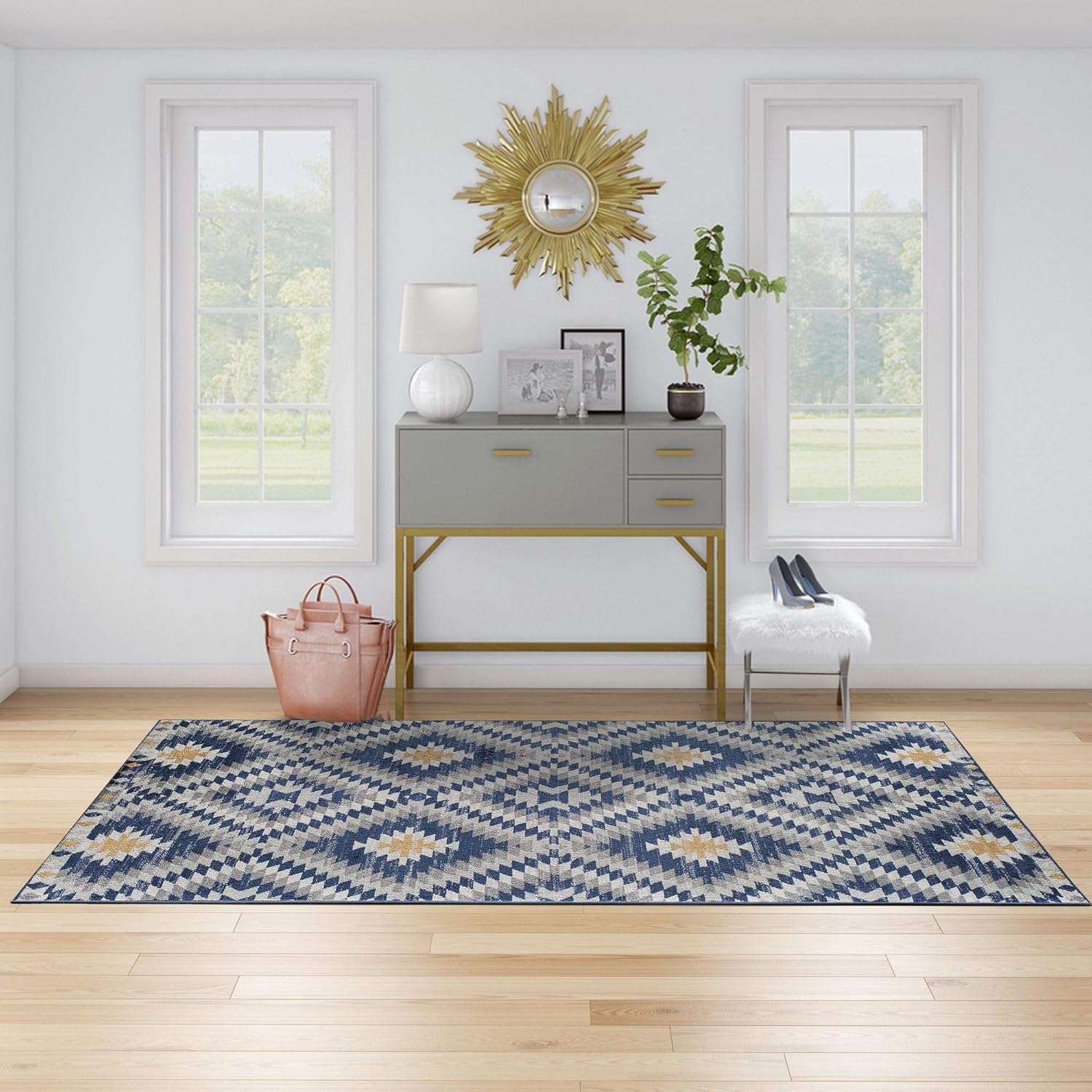 Rugs America BR30H Kilim Cadet Moroccan Tribal 2x4 Area Rug 2' x 4'