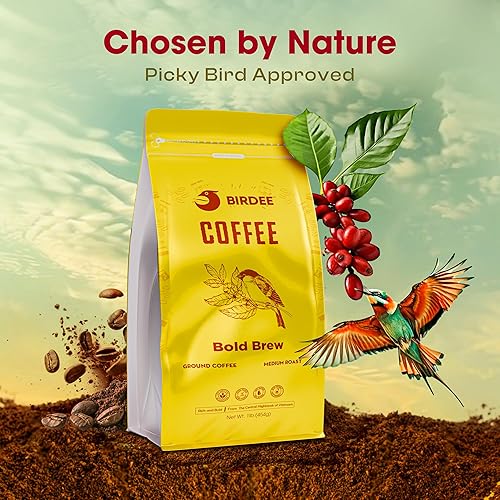Miniatura 2 de Birdee Café molido vietnamita - 1 libra - Bold & Brew - Seleccionado a mano - Mezcla arábica y Robusta - Café tostado medio - Apto para dieta