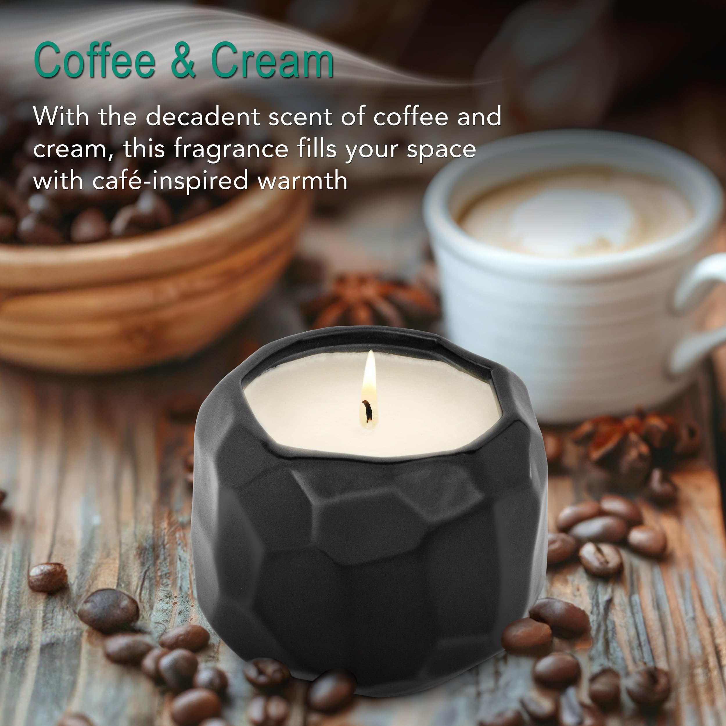 Hyggelight - La candela crescente, candele profumate per aromaterapia, vaso da 13 once, 100% soia, Emma