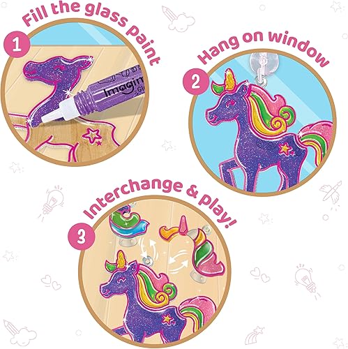 Miniatura 26 de Imagimake Window Art Princess Kit de atrapasoles Artes y manualidades para niños de 8 a 12 años Juguetes para niñas de 6 a 8 años Regalos
