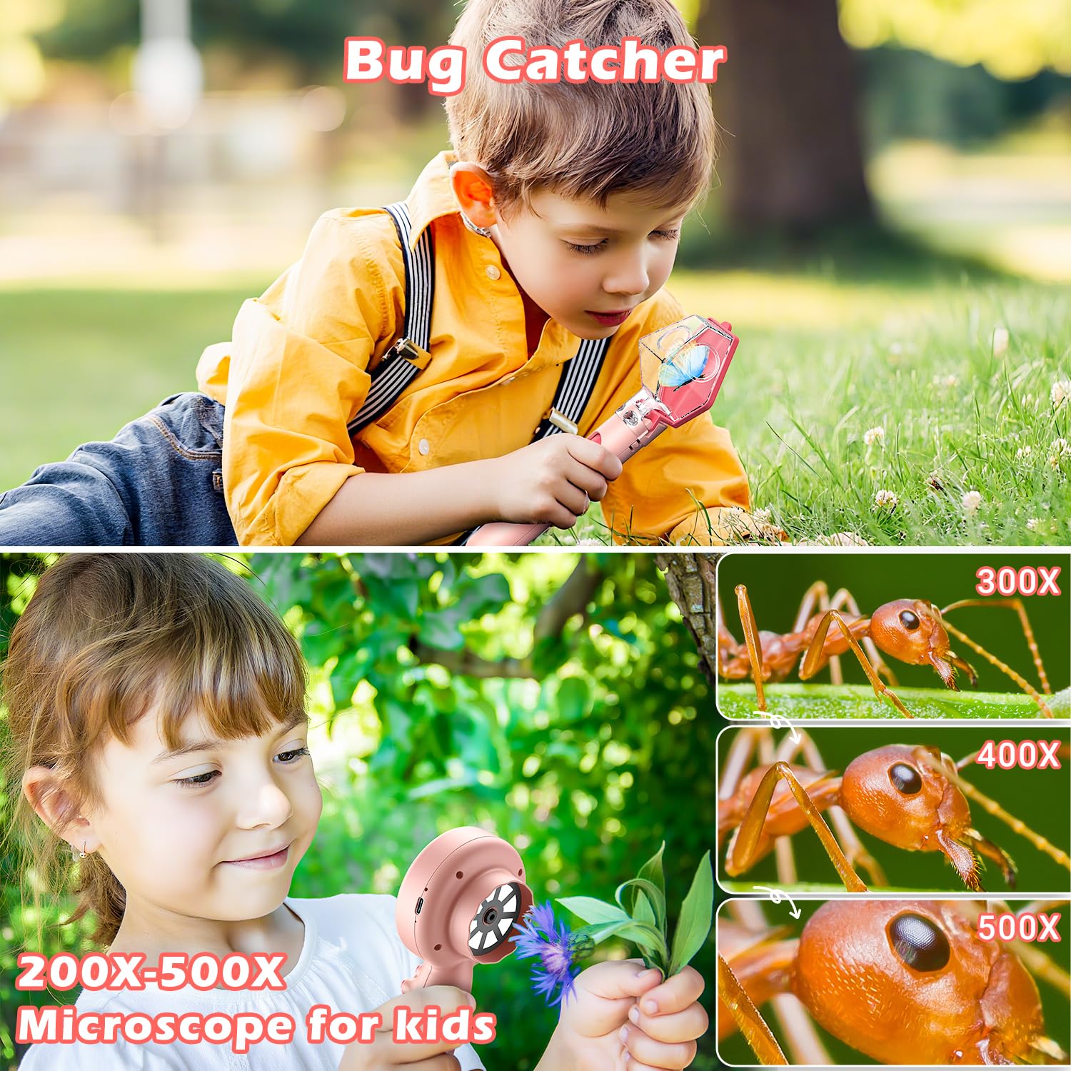 Microscope Toy Insect 2 in 1 Kids Microscope wi...B0FGQ6PN9S | Encarguelo.com.ve
