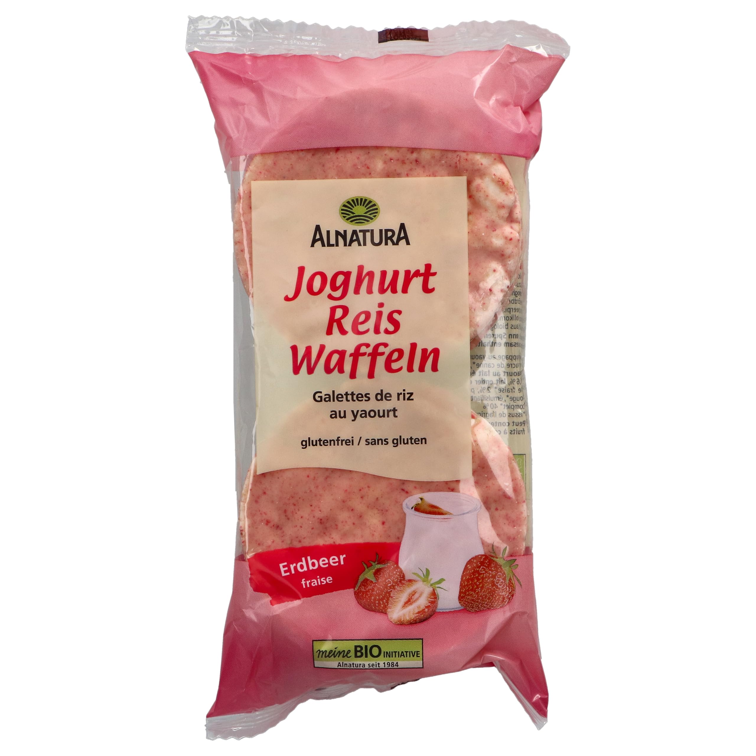 Alnatura Bio Reiswaffeln Joghurt-Erdbeer, 100 g