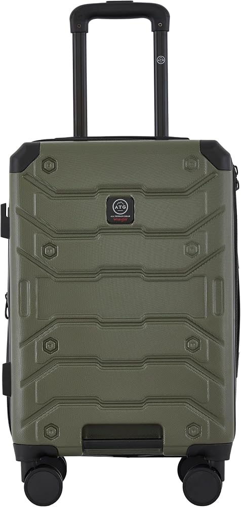 Wrangler ATG Trailway 확장 가능한 하드사이드 수하물, 탄닌, 55.9cm(22인치) 기내 반입, 겨울 이끼, 트레일웨이 확장 가능한 하드사이드 수하물 — 사진 1