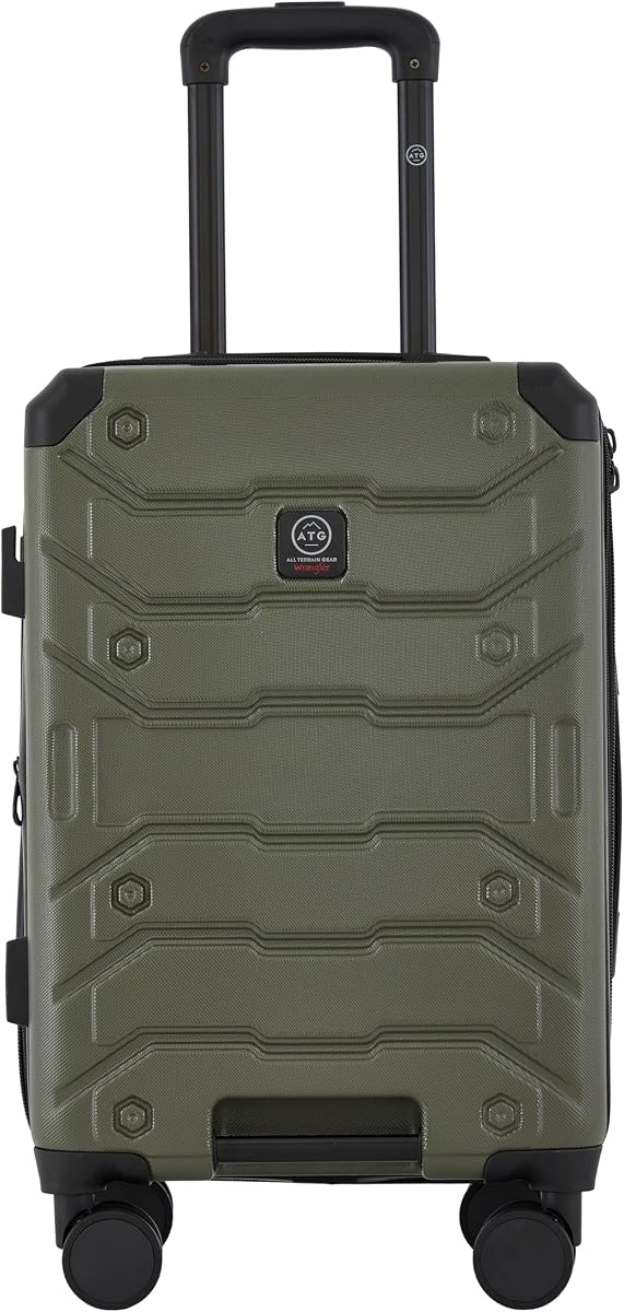 ATG Trailway Expandable Hardside Luggage, Winter Moss, 22" Carry-On