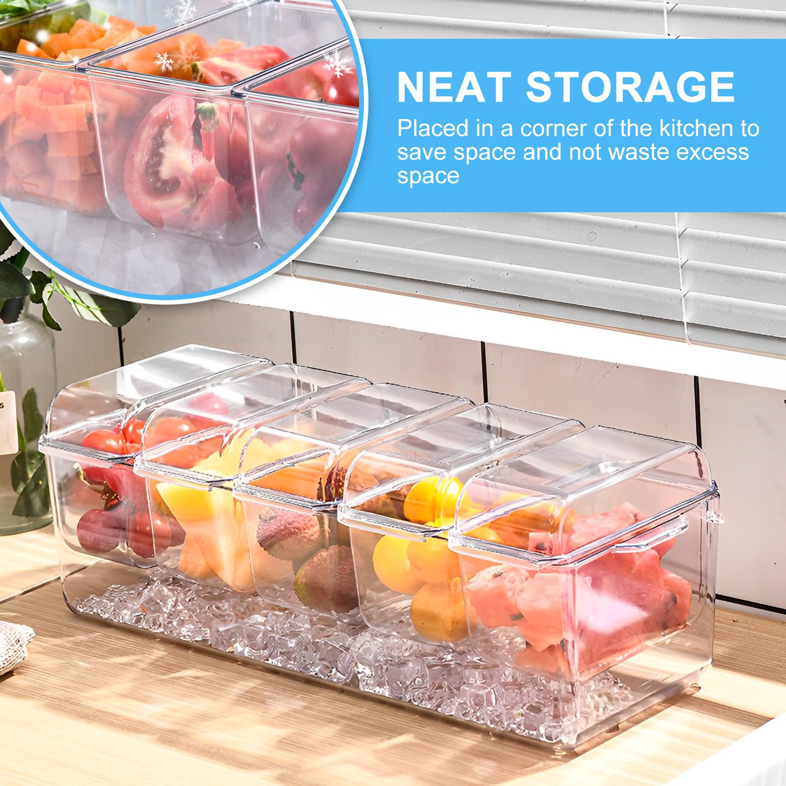 Clear Plastic Serving Dishes That Keep Food Cold LIMOEASY Chilled