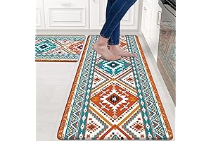 Likiyol 2Pcs Aztec Kitchen Rug - Comfort and Style for Your Kitchen
