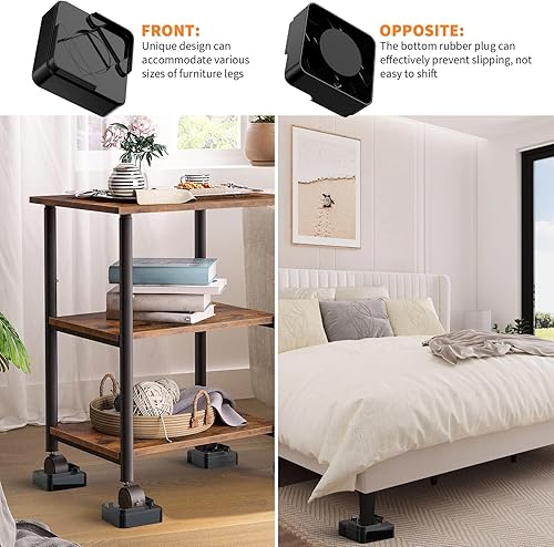 Miniatura 5 de Healifty Juego de 16 elevadores de cama ajustables o elevadores de muebles elevadores de mesa en alturas de 13 26 39 o 52 pulgadas elevadores de