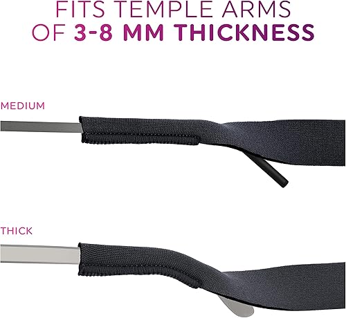 Miniatura 4 de SQV - Correa de neopreno para 2 lentes para niños, niñas, bebés (0-2 años), Negro -