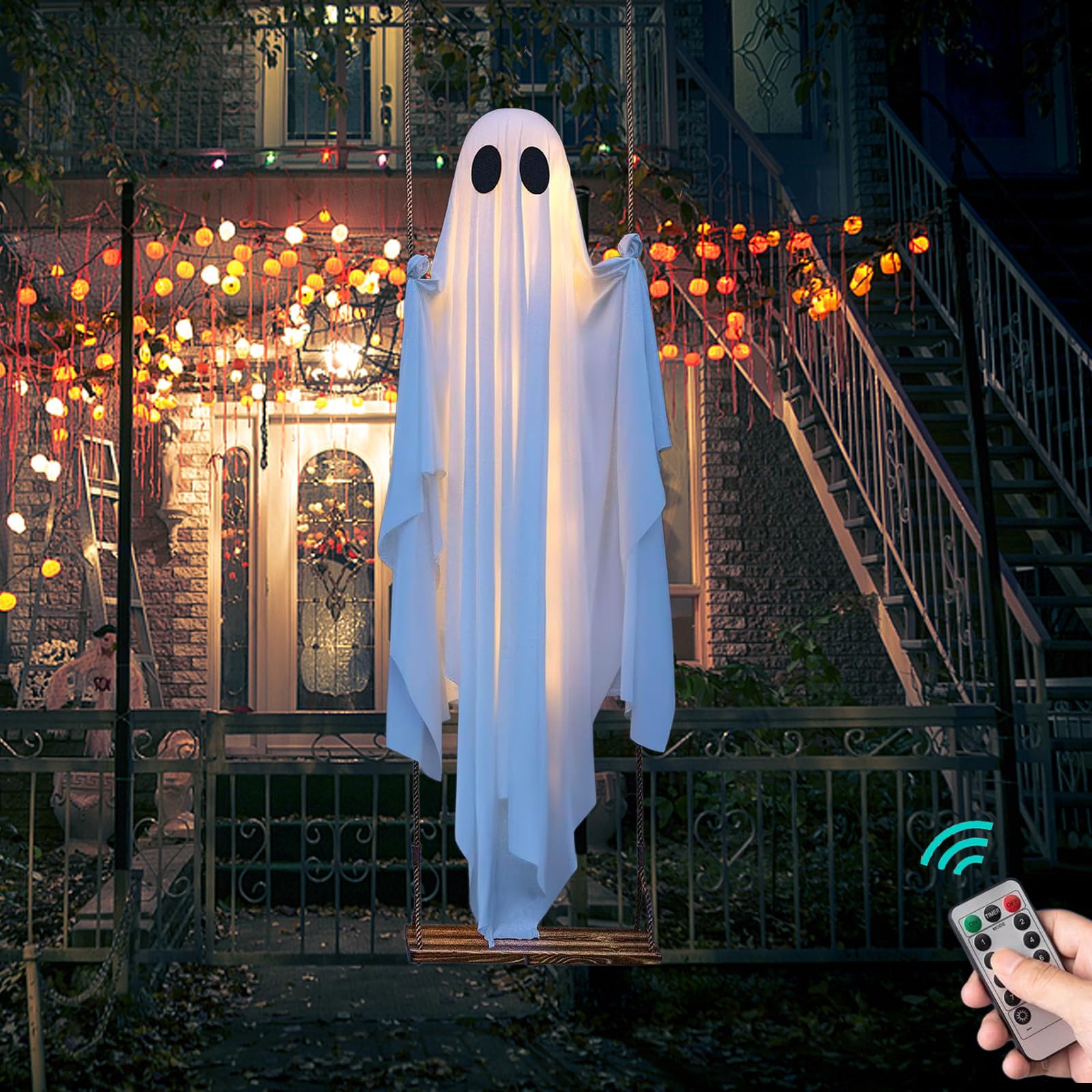 5 FT Hanging Swing Ghost