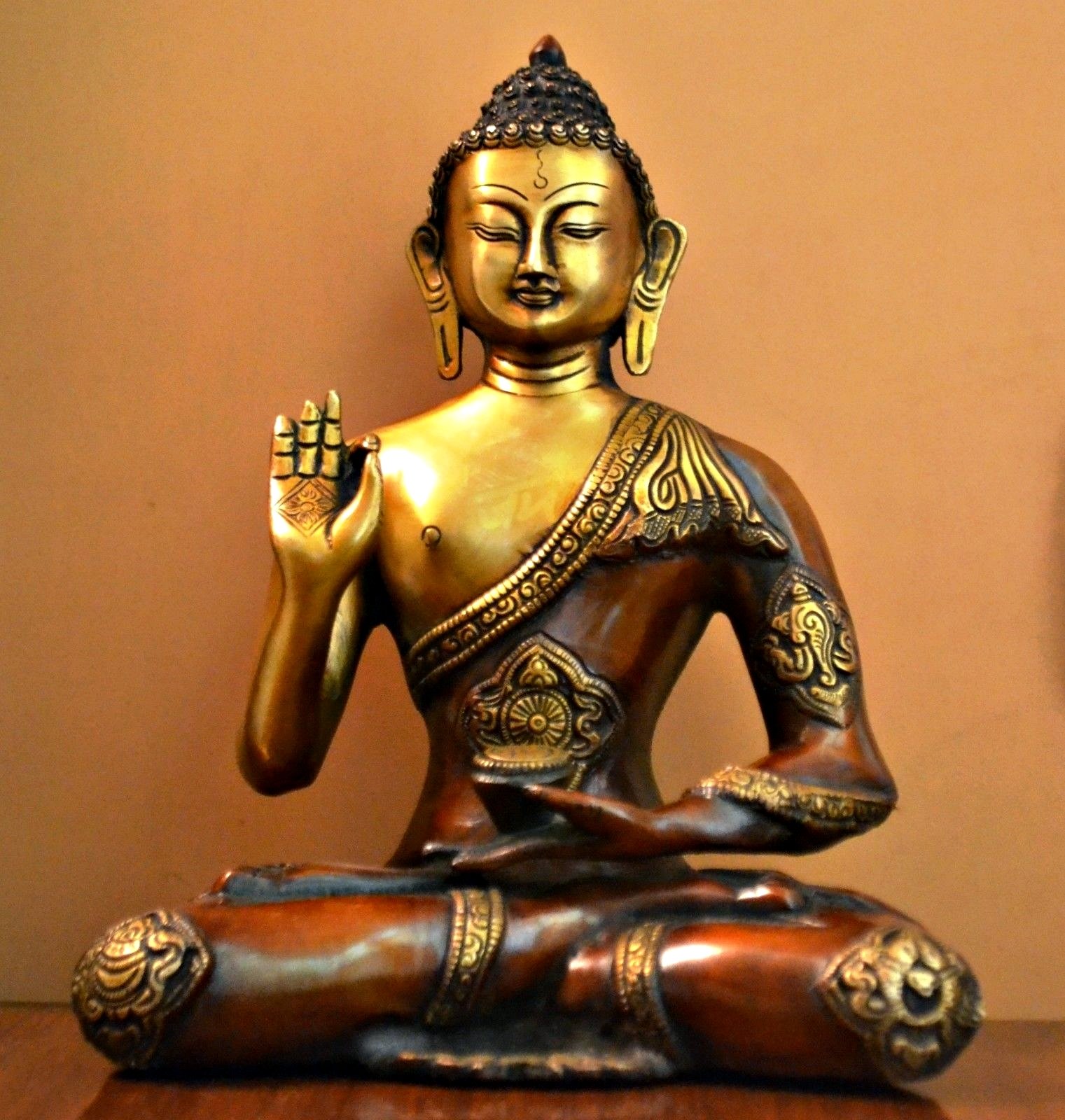 Amazon.co.jp: 11インチ レア Ashtamangala 仏陀 大像、チベット