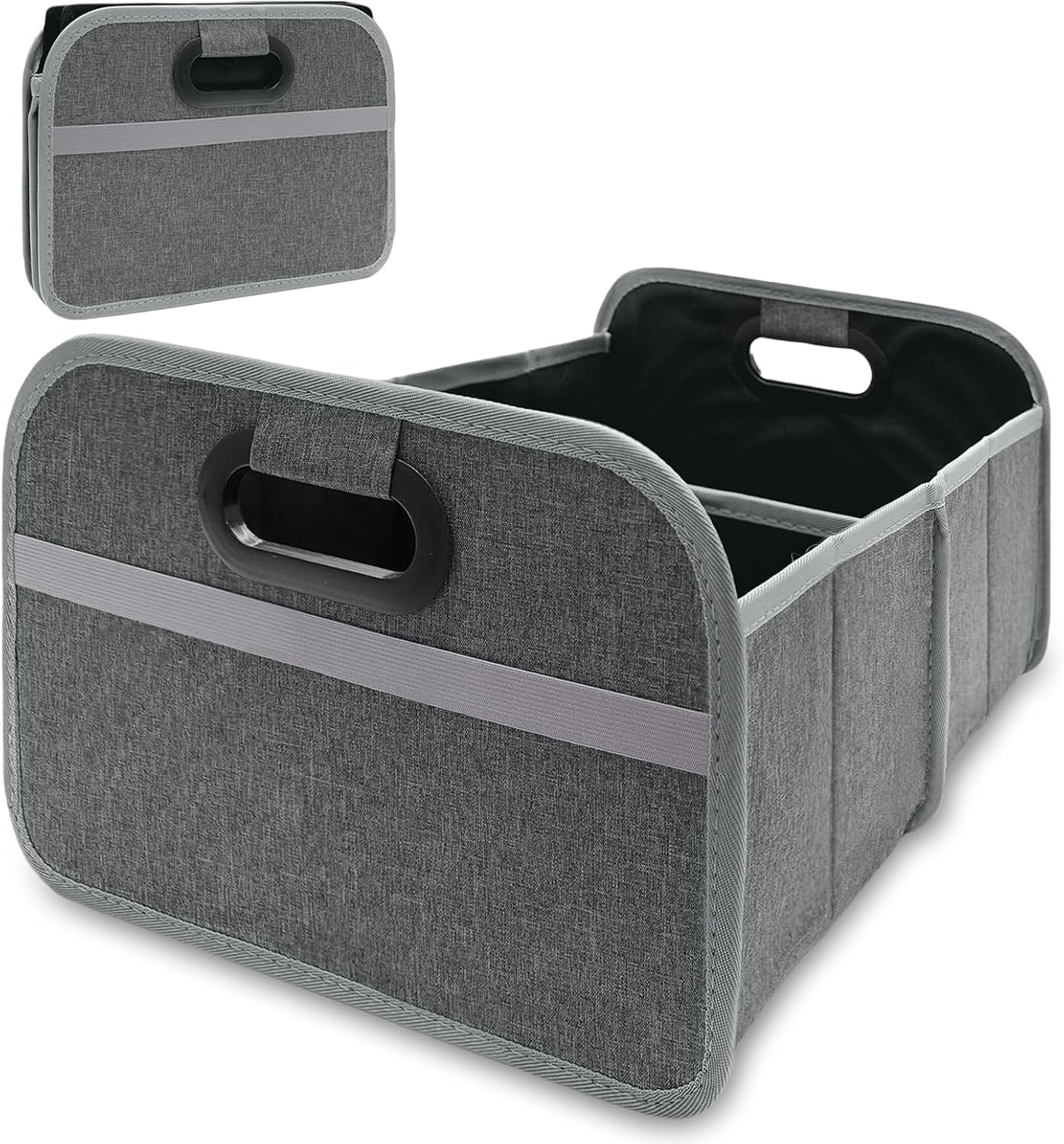ONEMAJI Car Boot Organiser Storage Box for VW Passat B8 Variant ALLTRACK 2014-, Vehicle Foldable Parcel Shelf Basket Luggage Container Multipurpose Carrier,Grey