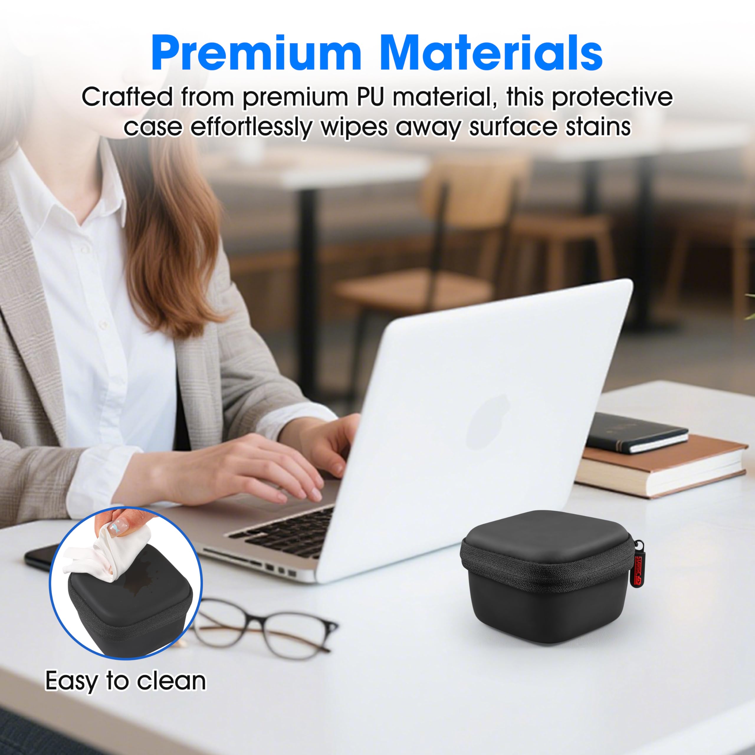 Étui de transport pour webcam Insta360 Link 2/2C, sac de rangement étanche en polyuréthane pour Insta 360 Link 2 Pro/2C Pro, accessoires avec organisateur double couche pour support magnétique, câble
