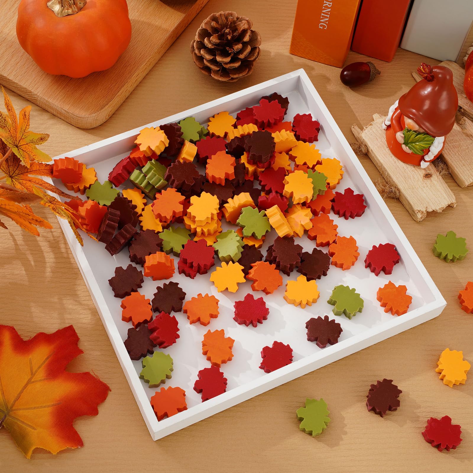 120 Mini-Radiergummis Im Herbst-Design | Kürbis, Eichhörnchen & Mehr | Süße Belohnung Für Schule & Freunde